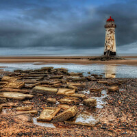 Buy canvas prints of Talacre Lighthouse  north wales  by Darren Wilkes