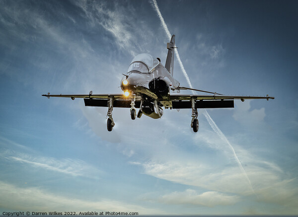 Raf Hawk T2 Landing Picture Board by Darren Wilkes