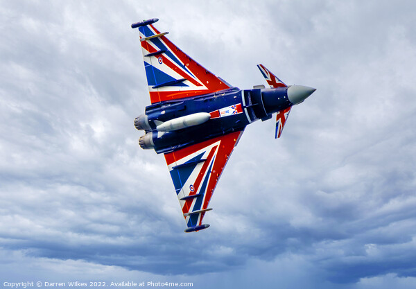 Black Jack - RAF Typhoon Fighter Picture Board by Darren Wilkes