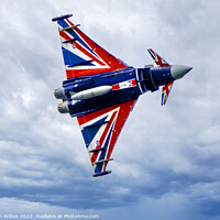 Buy canvas prints of Black Jack - RAF Typhoon Fighter by Darren Wilkes