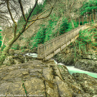 Buy canvas prints of Miners Bridge Betws Y Coed Snowdonia by Darren Wilkes
