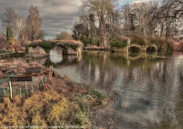 The Enchanting Ruins of Old Castle Bridge Picture Board by Darren Wilkes