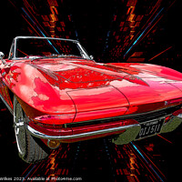 Buy canvas prints of Iconic Americana 1964 Chevrolet Corvette by Darren Wilkes