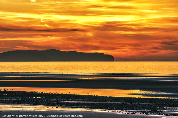 Tranquil Llandudno Sunset Picture Board by Darren Wilkes