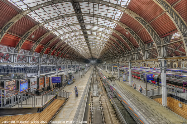 Timeless Elegance of Londons Grand Railway Picture Board by Darren Wilkes