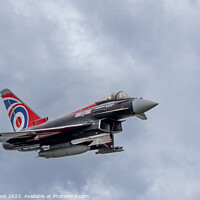 Buy canvas prints of The British Beast Typhoon Jet by Darren Wilkes