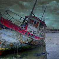 Buy canvas prints of Conwy Harbour Abandoned Boats - North Wales  by Darren Wilkes