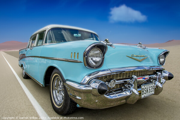 1957 Chevrolet Bell Air GMC Picture Board by Darren Wilkes