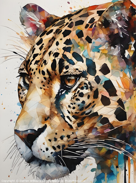 The Jaguar's Commanding Stare Picture Board by Darren Wilkes