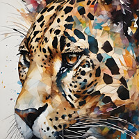 Buy canvas prints of The Jaguar's Commanding Stare by Darren Wilkes