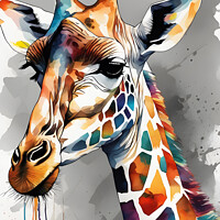 Buy canvas prints of Magical Giraffe art by Darren Wilkes