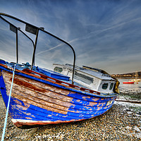 Buy canvas prints of The Lonely Boat by Darren Wilkes