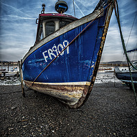 Buy canvas prints of Abandoned Boat Conwy Harbour by Darren Wilkes