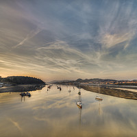 Buy canvas prints of Conwy Harbour Sunset Wales by Darren Wilkes