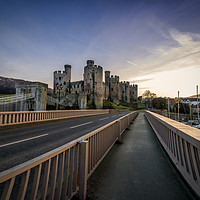 Buy canvas prints of Conwy Castle North Wales  by Darren Wilkes