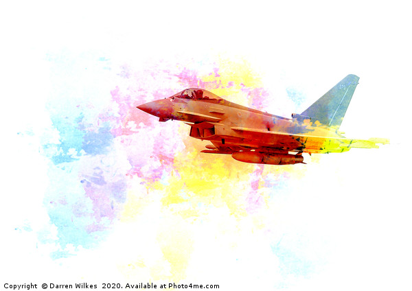 Eurofighter Typhoon Pop Art Picture Board by Darren Wilkes