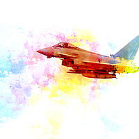 Buy canvas prints of Eurofighter Typhoon Pop Art by Darren Wilkes