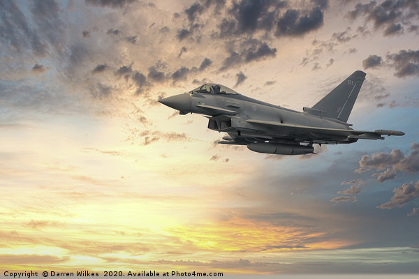 Euro Fighter Typhoon Picture Board by Darren Wilkes