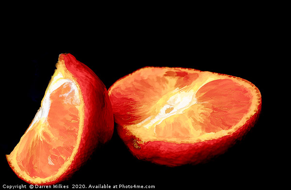 Sliced Oranges Picture Board by Darren Wilkes