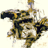 Buy canvas prints of Chimpanzee Art  by Darren Wilkes