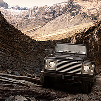 Buy canvas prints of land rover defender by Guido Parmiggiani