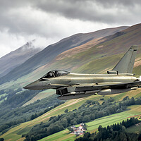 Buy canvas prints of Eurofighter Typhoon Fighter Jet by Guido Parmiggiani