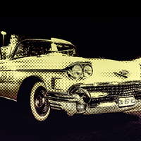 Buy canvas prints of Cadillac 62S convertible by Guido Parmiggiani