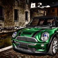 Buy canvas prints of Mini Cooper by Guido Parmiggiani