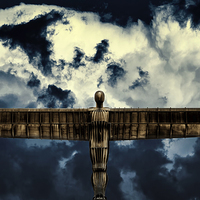 Buy canvas prints of  The Angel of the North by Guido Parmiggiani