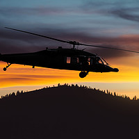 Buy canvas prints of Sikorsky UH-60 Black Hawk by Guido Parmiggiani