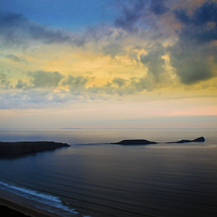 Buy canvas prints of Worms Head Gower by Spenser Davies