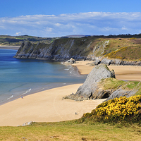 Buy canvas prints of Pobbles Beach Gower by Spenser Davies
