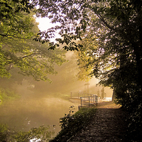 Buy canvas prints of  Sunrise on the canal by Spenser Davies