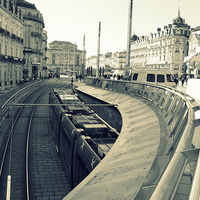 Buy canvas prints of Montpellier Tram by Marco Buresti