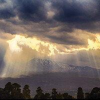 Buy canvas prints of Storm over Etna by Ceri Jones
