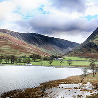 Buy canvas prints of Buttermere and Fleetwith Pike by Ceri Jones