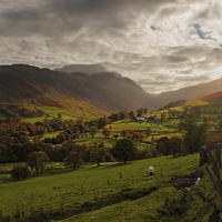 Buy canvas prints of Cumbrian Farming Landscape by Ceri Jones