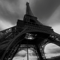 Buy canvas prints of Eiffel Tower Standing Tall by Ceri Jones