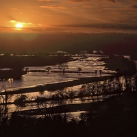 Buy canvas prints of River Thames in Flood II by Ceri Jones