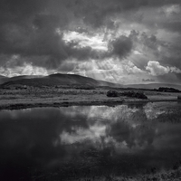 Buy canvas prints of  Storm clouds over Brecon Beacons by Ceri Jones