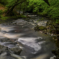 Buy canvas prints of Neath Valley Waterfall by Ceri Jones