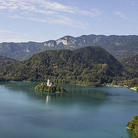 Buy canvas prints of Lake Bled Island by Ceri Jones