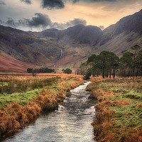 Buy canvas prints of Butteremere Stream by Ceri Jones