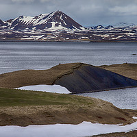 Buy canvas prints of Skútustaðagígar Lake by Ceri Jones
