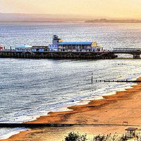 Buy canvas prints of BOURNEMOUTH PIER by len milner