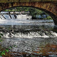 Buy canvas prints of WEIR TO WEIR by len milner