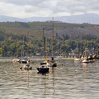 Buy canvas prints of BOATS ON THE LOCH by len milner
