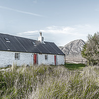 Buy canvas prints of The Blackrock Cottage in Glencoe by Robert Kelly
