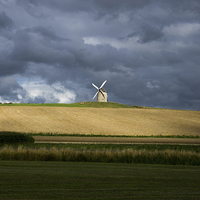 Buy canvas prints of windmill on a stormy day by Eric Fouwels