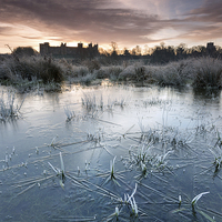 Buy canvas prints of Icy Mere by Julian Mitchell